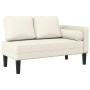 Sofá diván con cojines terciopelo crema de , Divanes - Ref: Foro24-4007578, Precio: 148,31 €, Descuento: %