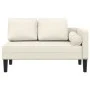 Sofá diván con cojines terciopelo crema by , Daybeds - Ref: Foro24-4007578, Price: 155,16 €, Discount: %