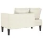 Sofá diván con cojines terciopelo crema by , Daybeds - Ref: Foro24-4007578, Price: 155,16 €, Discount: %
