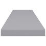 Estante flotante de pared MDF gris 120x23,5x3,8 cm en Estanterías | Comprar online en Foru.es