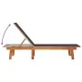 Massive Sonnenliege aus Akazienholz und blauem Textilene von , Liegen - Ref: Foro24-4008414, Preis: 170,91 €, Rabatt: %