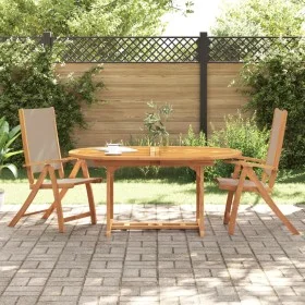 Sillas de jardín plegables 2 uds madera maciza acacia textileno by , Garden chairs - Ref: Foro24-4008423, Price: 173,36 €, Di...