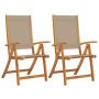 Sillas de jardín plegables 2 uds madera maciza acacia textileno de , Sillas de jardín - Ref: Foro24-4008423, Precio: 177,01 €...