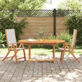 Sillas de jardín plegables 2 uds madera maciza acacia textileno de , Sillas de jardín - Ref: Foro24-4008421, Precio: 154,83 €...