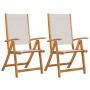 Sillas de jardín plegables 2 uds madera maciza acacia textileno de , Sillas de jardín - Ref: Foro24-4008421, Precio: 154,83 €...