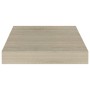 Estante flotante de pared MDF color roble 23x23,5x3,8 cm en Estanterías | Comprar online en Foru.es
