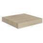 Estante flotante de pared MDF color roble 23x23,5x3,8 cm en Estanterías | Comprar online en Foru.es