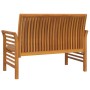 Banco de jardín cojines blanco crema madera maciza de acacia de vidaXL, Bancos de jardín - Ref: Foro24-312139, Precio: 201,43...