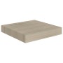 Estantes flotantes de pared 4 uds MDF roble 23x23,5x3,8 cm en Estanterías | Comprar online en Foru.es