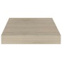 Estantes flotantes de pared 4 uds MDF roble 23x23,5x3,8 cm en Estanterías | Comprar online en Foru.es