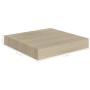 Estantes flotantes de pared 4 uds MDF roble 23x23,5x3,8 cm en Estanterías | Comprar online en Foru.es