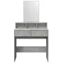 Tocador con espejo gris hormigón 80x41x144,5 cm de , Tocadores para dormitorios - Ref: Foro24-848174, Precio: 97,57 €, Descue...