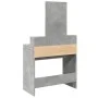 Tocador con espejo gris hormigón 80x41x144,5 cm de , Tocadores para dormitorios - Ref: Foro24-848174, Precio: 97,57 €, Descue...