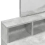 Tocador con espejo gris hormigón 80x41x144,5 cm de , Tocadores para dormitorios - Ref: Foro24-848174, Precio: 97,57 €, Descue...