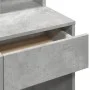 Tocador con espejo gris hormigón 80x41x144,5 cm de , Tocadores para dormitorios - Ref: Foro24-848174, Precio: 97,57 €, Descue...
