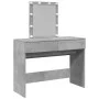 Tocador con luces LED gris hormigón 100x40x130 cm de , Tocadores para dormitorios - Ref: Foro24-848195, Precio: 115,72 €, Des...