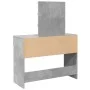 Tocador con luces LED gris hormigón 100x40x130 cm de , Tocadores para dormitorios - Ref: Foro24-848195, Precio: 115,72 €, Des...