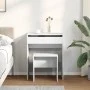 Tocador con taburete blanco 60x40x113,5 cm de , Tocadores para dormitorios - Ref: Foro24-848213, Precio: 101,80 €, Descuento: %