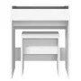 Tocador con taburete blanco 60x40x113,5 cm de , Tocadores para dormitorios - Ref: Foro24-848213, Precio: 101,80 €, Descuento: %