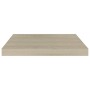 Estantes flotantes de pared 2 uds MDF roble 50x23x3,8 cm en Estanterías | Comprar online en Foru.es