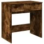 Tocador con espejo roble ahumado 73x46,5x120 cm de , Tocadores para dormitorios - Ref: Foro24-848224, Precio: 84,42 €, Descue...