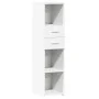 Hoher Schrank aus weißem Ingenieurholz 30x42,5x124 cm von , Sideboards - Ref: Foro24-846152, Preis: 65,91 €, Rabatt: %