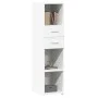 Hoher Schrank aus weißem Ingenieurholz 30x42,5x124 cm von , Sideboards - Ref: Foro24-846152, Preis: 65,91 €, Rabatt: %