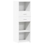 Aparador alto madera de ingeniería blanco 40x42,5x124 cm de , Aparadores - Ref: Foro24-846159, Precio: 75,27 €, Descuento: %