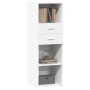 Aparador alto madera de ingeniería blanco 40x42,5x124 cm de , Aparadores - Ref: Foro24-846159, Precio: 75,27 €, Descuento: %
