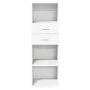Aparador alto madera de ingeniería blanco 40x42,5x124 cm by , Sideboards - Ref: Foro24-846159, Price: 74,29 €, Discount: %
