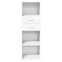 Aparador alto madera de ingeniería blanco 40x42,5x124 cm de , Aparadores - Ref: Foro24-846159, Precio: 75,27 €, Descuento: %