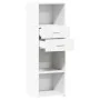 Aparador alto madera de ingeniería blanco 40x42,5x124 cm by , Sideboards - Ref: Foro24-846159, Price: 74,29 €, Discount: %