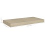 Estantes flotantes de pared 4 uds negro MDF 50x23x3,8 cm en Estanterías | Comprar online en Foru.es