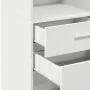 Aparador alto madera de ingeniería blanco 40x42,5x124 cm by , Sideboards - Ref: Foro24-846159, Price: 74,29 €, Discount: %