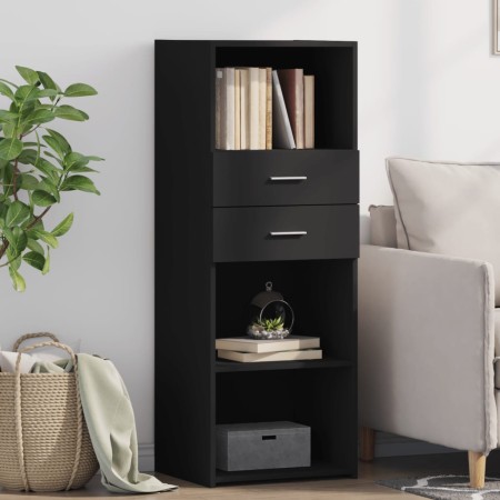 Aparador alto madera de ingeniería negro 45x42,5x124 cm de , Aparadores - Ref: Foro24-846167, Precio: 80,39 €, Descuento: %