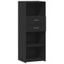 Aparador alto madera de ingeniería negro 45x42,5x124 cm de , Aparadores - Ref: Foro24-846167, Precio: 80,39 €, Descuento: %