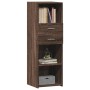 Aparador alto madera de ingeniería marrón roble 40x42,5x124 cm de , Aparadores - Ref: Foro24-846165, Precio: 68,20 €, Descuen...