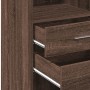 Aparador alto madera de ingeniería marrón roble 40x42,5x124 cm de , Aparadores - Ref: Foro24-846165, Precio: 68,20 €, Descuen...