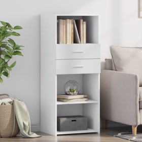 Aparador alto madera de ingeniería blanco 50x42,5x124 cm de , Aparadores - Ref: Foro24-846173, Precio: 84,23 €, Descuento: %