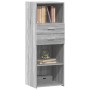Aparador alto madera de ingeniería gris Sonoma 45x42,5x124 cm de , Aparadores - Ref: Foro24-846171, Precio: 78,82 €, Descuent...
