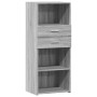 Aparador alto madera de ingeniería gris Sonoma 50x42,5x124 cm de , Aparadores - Ref: Foro24-846178, Precio: 81,37 €, Descuent...