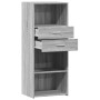 Aparador alto madera de ingeniería gris Sonoma 50x42,5x124 cm de , Aparadores - Ref: Foro24-846178, Precio: 81,37 €, Descuent...