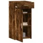 Aparador madera de ingeniería roble ahumado 45x42,5x93 cm de , Aparadores - Ref: Foro24-846289, Precio: 76,31 €, Descuento: %
