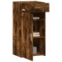 Aparador madera de ingeniería roble ahumado 45x42,5x93 cm de , Aparadores - Ref: Foro24-846289, Precio: 77,08 €, Descuento: %