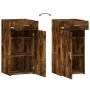Aparador madera de ingeniería roble ahumado 45x42,5x93 cm de , Aparadores - Ref: Foro24-846289, Precio: 76,31 €, Descuento: %