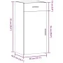 Aparador madera de ingeniería roble ahumado 45x42,5x93 cm de , Aparadores - Ref: Foro24-846289, Precio: 76,31 €, Descuento: %