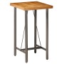 Mesa alta de bar teca maciza reciclada 60x60x107 cm en Mesas de comedor | Comprar online en Foru.es