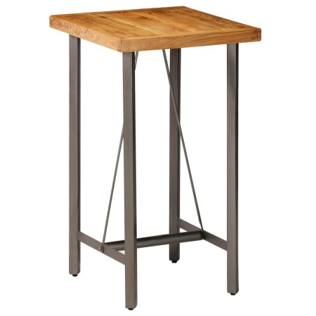 Mesa alta de bar teca maciza reciclada 60x60x107 cm en Mesas de comedor | Comprar online en Foru.es