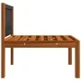 Garden furniture 2 pieces with cushions solid acacia wood by vidaXL, Modular outdoor sofas - Ref: Foro24-312426, Price: 222,9...