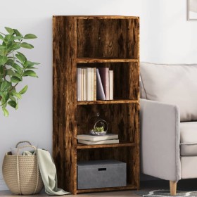 Aparador alto madera de ingeniería roble ahumado 50x41x124 cm de , Aparadores - Ref: Foro24-846401, Precio: 71,84 €, Descuent...